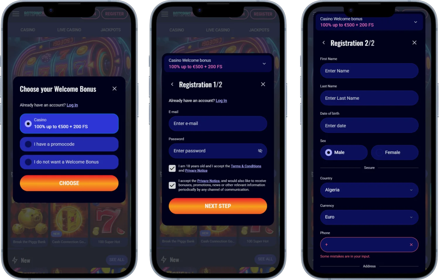 BotSpinsBet Casino Sign Up & Login